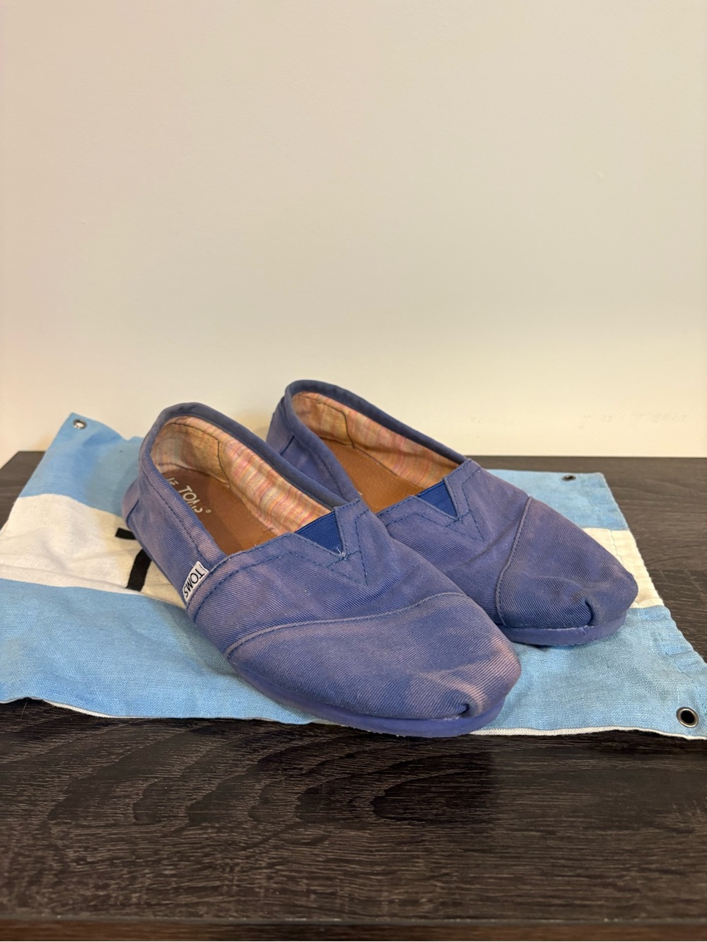 TOMS Denim slip on flats
